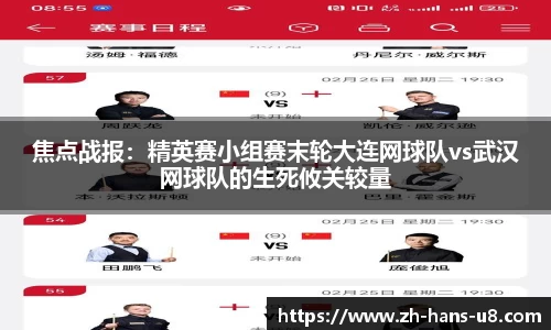 焦点战报：精英赛小组赛末轮大连网球队vs武汉网球队的生死攸关较量